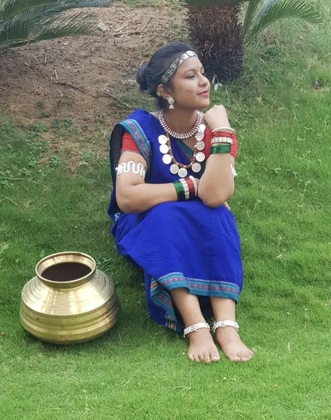 Chhattisgarhi girl in Chhattisgarhi saree 2